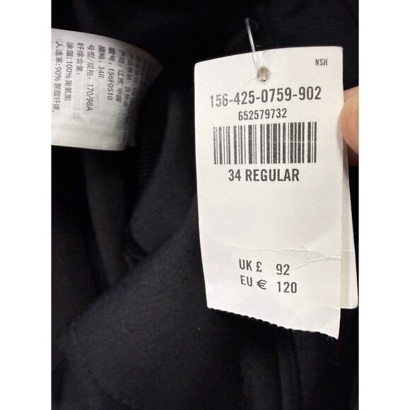 NWT Abercrombie & Fitch Vegan Leather Pants Straight Leg Black Size 18 / 34" - Picture 14 of 14